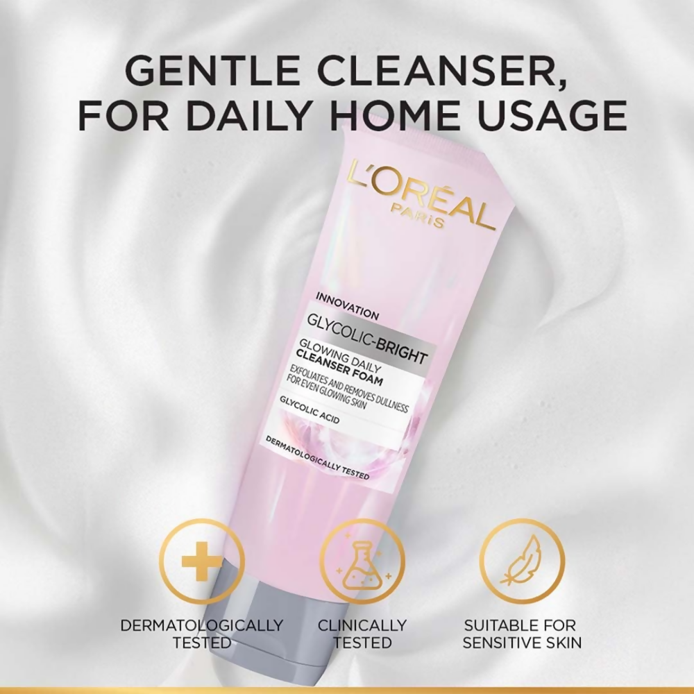 L'Oreal Paris Glycolic Bright Daily Foaming Facial Cleanser