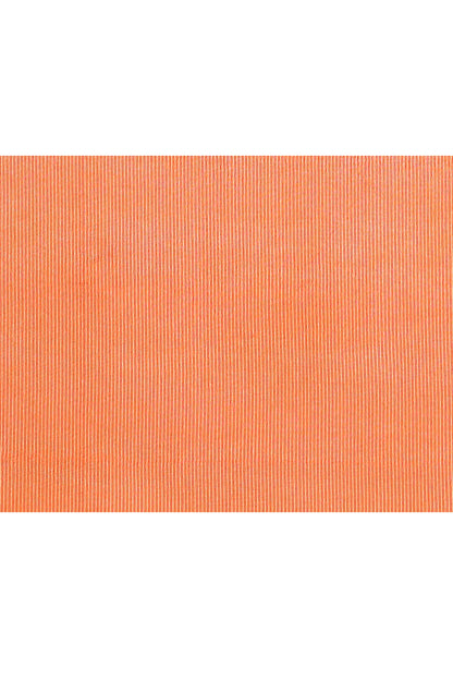 Piyari Fashion Women's Orange Embellished Cotton Blend Zari Check Handloom Saree