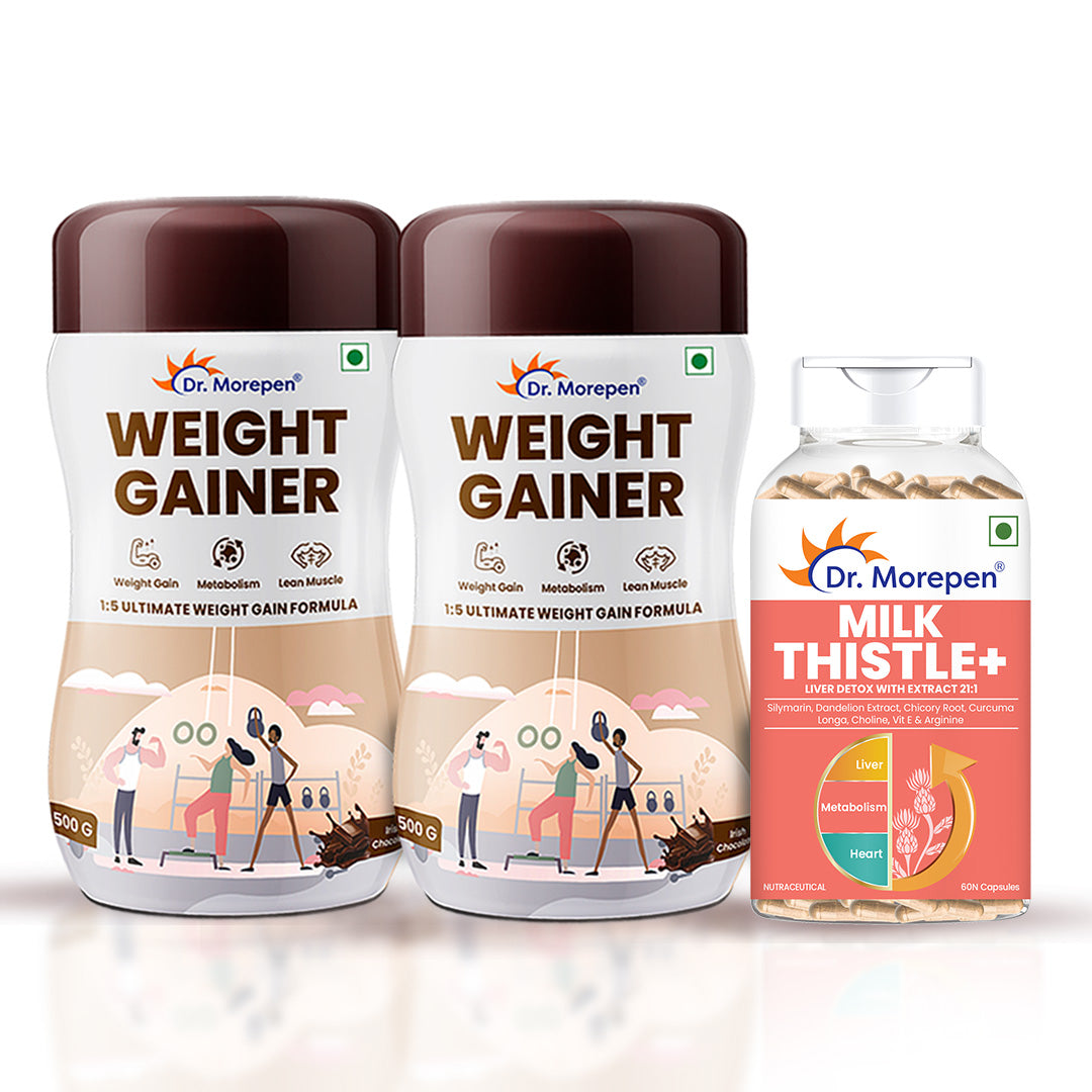 Dr Morpen Milk Thistle + Weight Gainer Combo