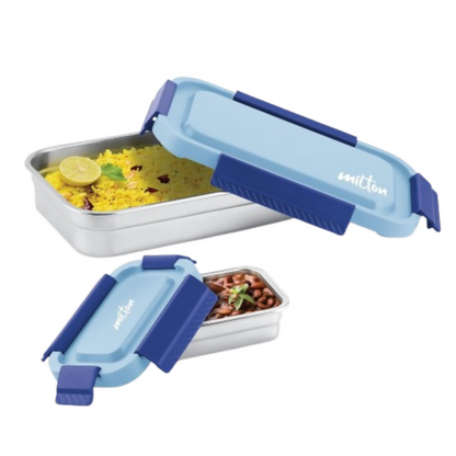 Milton Metro Meal Jr. Stainless Steel Tiffin Set of 2 - Blue