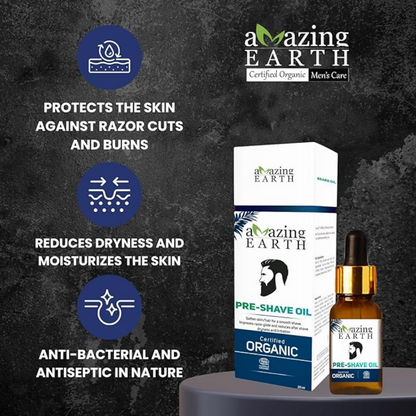 Amazing Earth Certified Organic Pre-Shave Oil