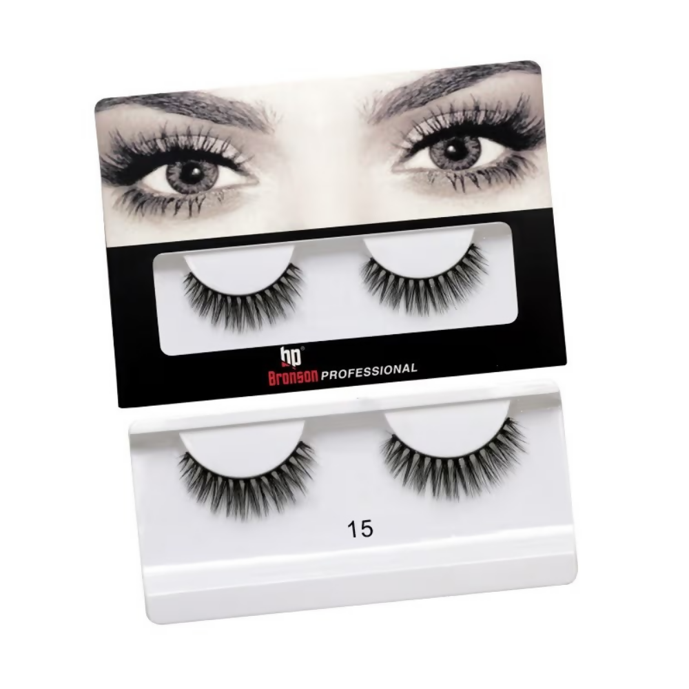 Bronson Professional 3D Effect Long and Natural Look False Eyelashes - 15