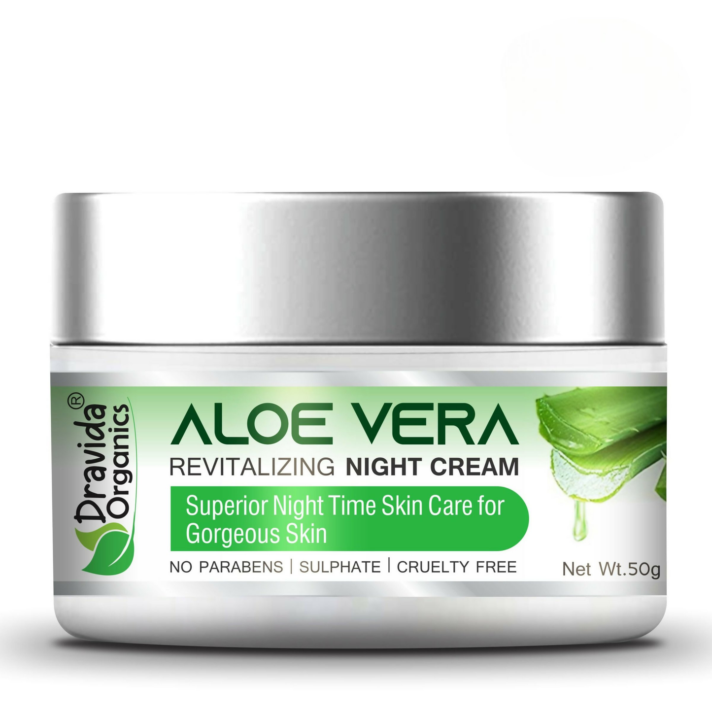 Dravida Organics Aloe Vera Revitalizing Night Cream