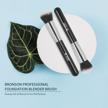 Bronson Professional Foundation Brush for Liquid Cream Powder Makeup Blending Black