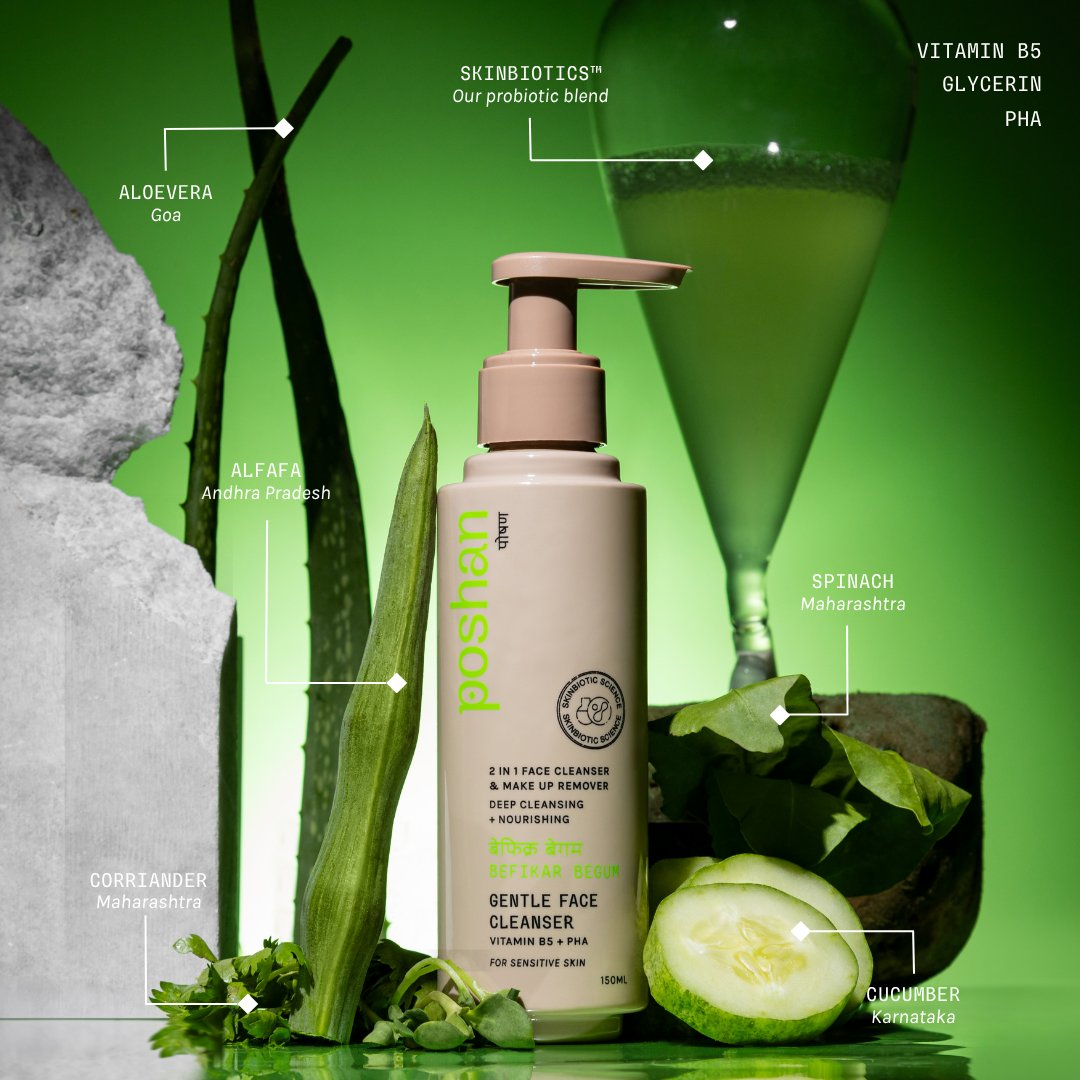 Poshan Skincare Befikar Begum Gentle Face Cleanser