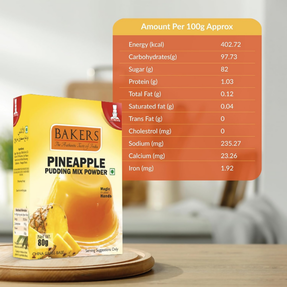BAKERS Instant Pudding Mix - Pineapple Flavor