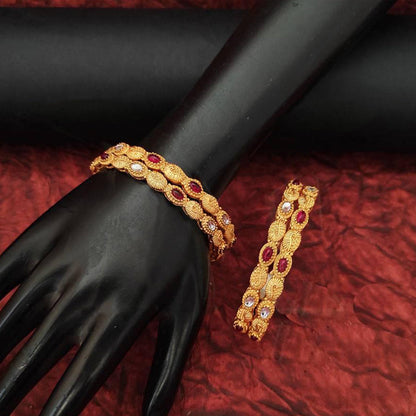 JS Fashion Beautiful Antique Design 4 Bangles Set