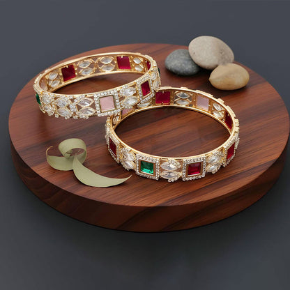 JS Fashion Classic American Diamond Fancy Designer Bangles