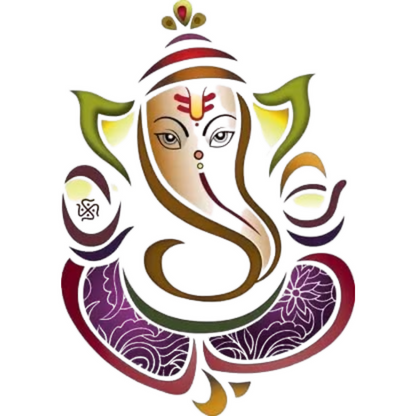 Rangoli White Glossy Vinyl Wall Sticker Premium Self-Adhesive Waterproof Decorative Wall Decal