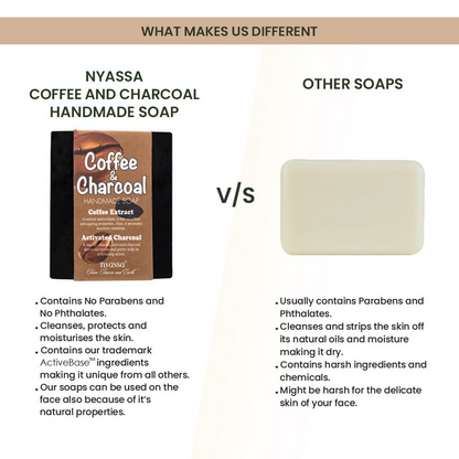 Nyassa Coffee And Charcoal Handmade Soap