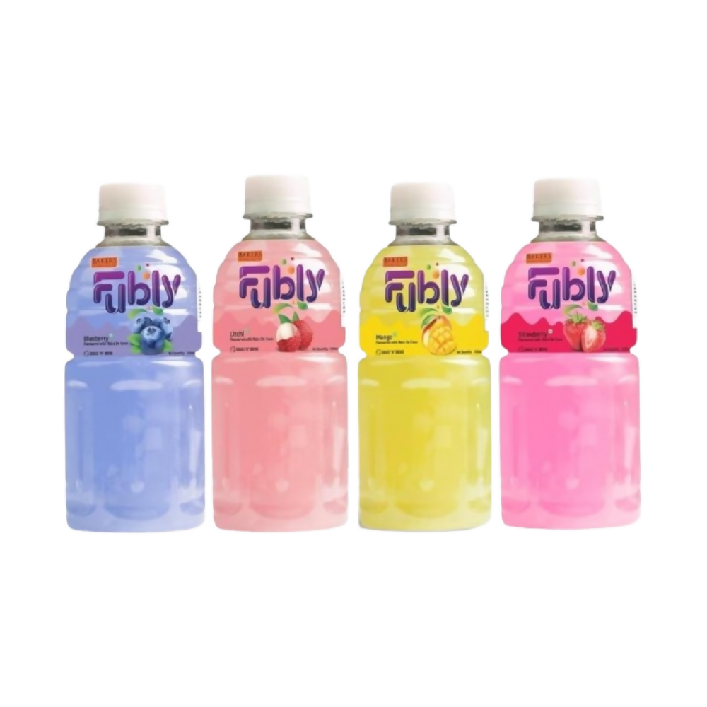 BAKERS Fubly Juice Drink - Mango, Litchi, Blueberry and Strawberry Flavor Jelly Juice