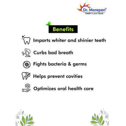 Dr. Morepen Active Smile Charcoal Toothpaste with Bamboo Brush