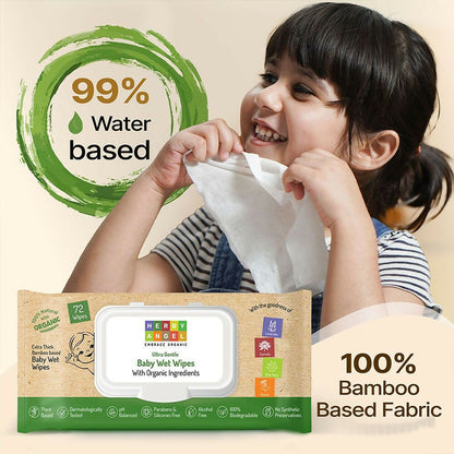 Herby Angel Ultra Gentle Bamboo Wipes