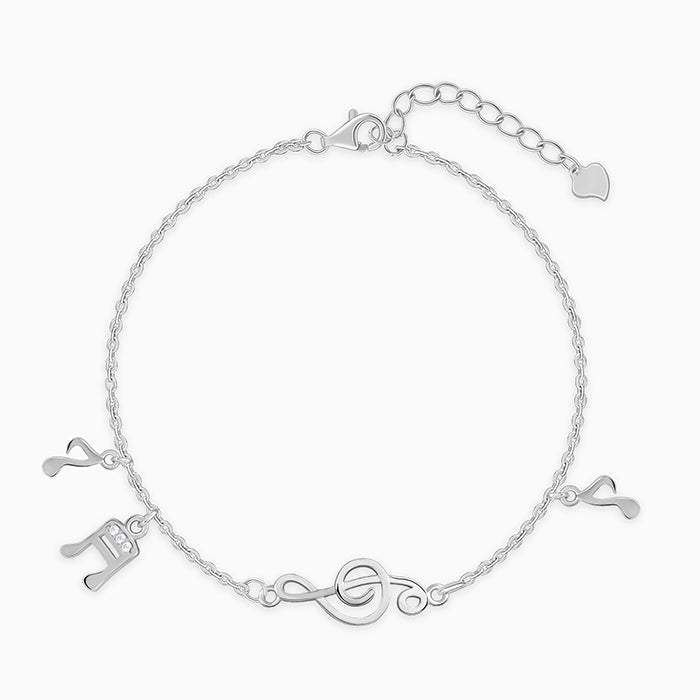 Silver Music Lover Bracelet