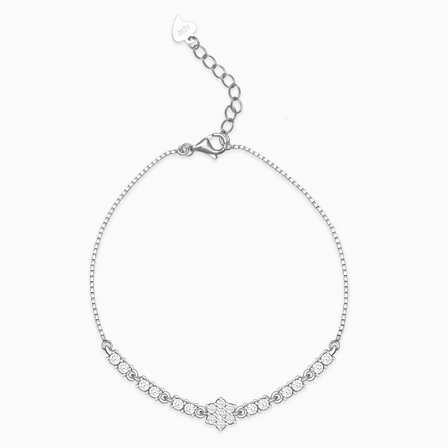 Silver Shining Star Bracelet