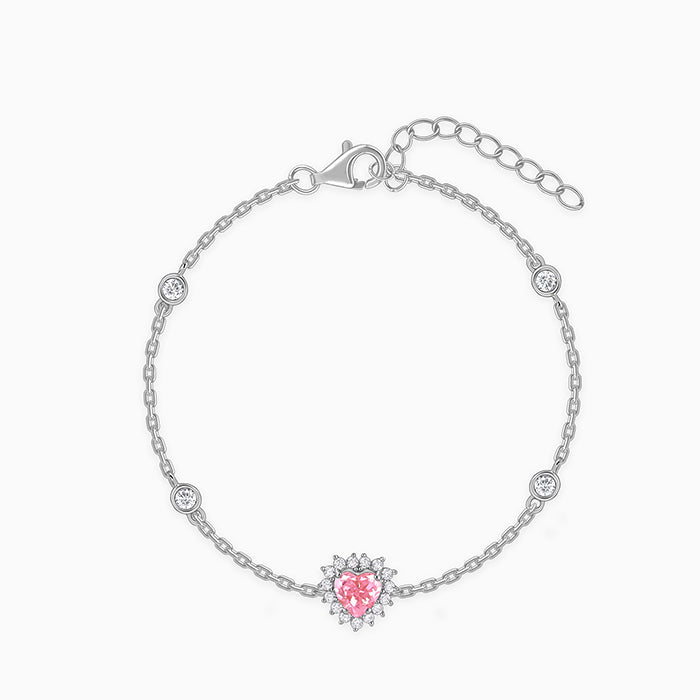 Silver Heart of Light Bracelet