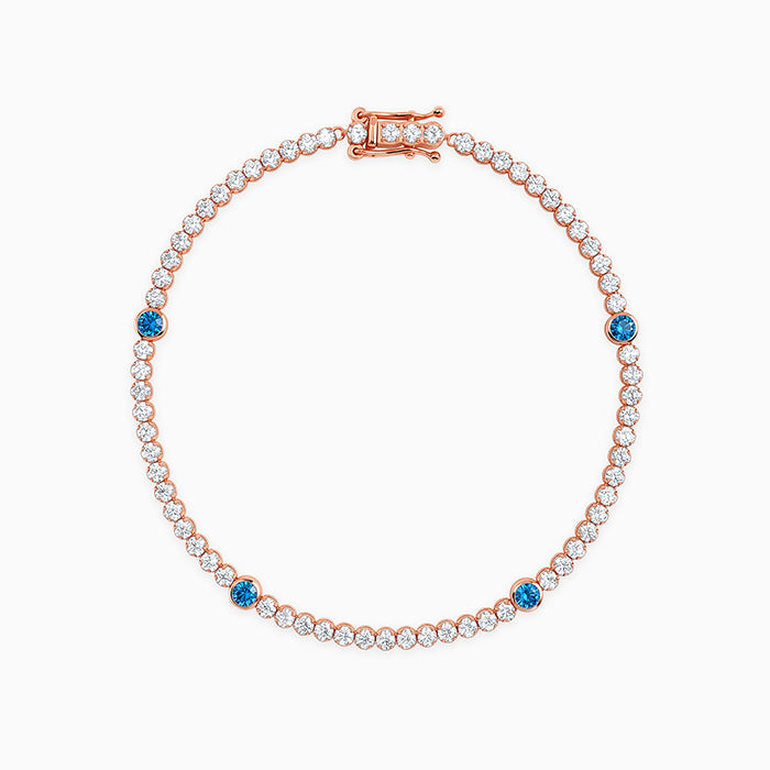 Rose Gold Shiney Tennis Bracelet