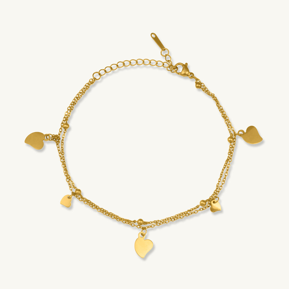 Charm Heart Drizzle Bracelet