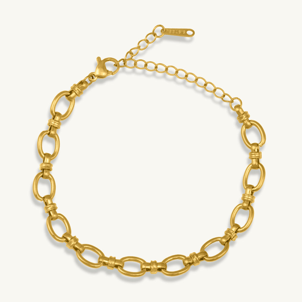 Bold Oval-Link Statement Bracelet