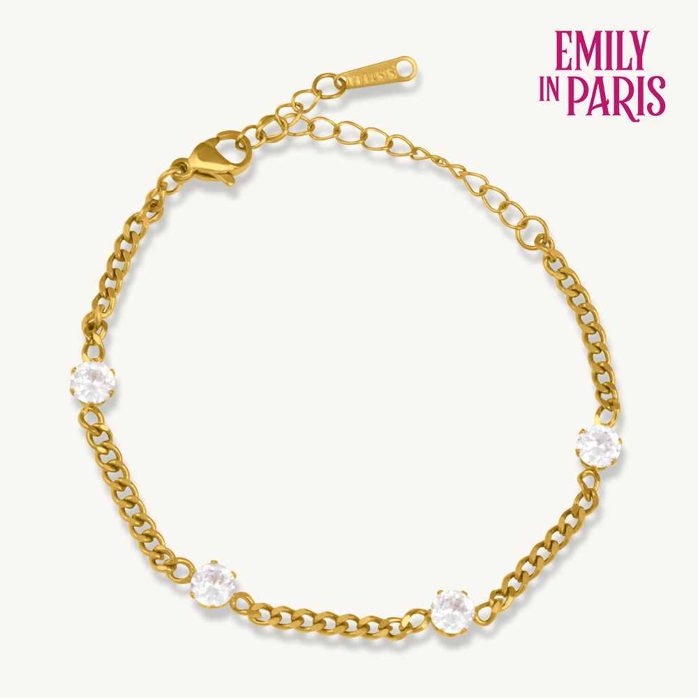 Dainty Sparkle Station Bracelet