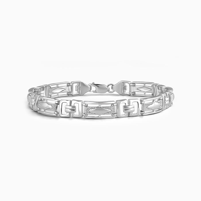 Aditya Roy Kapur Silver Classy Link Bracelet For Him