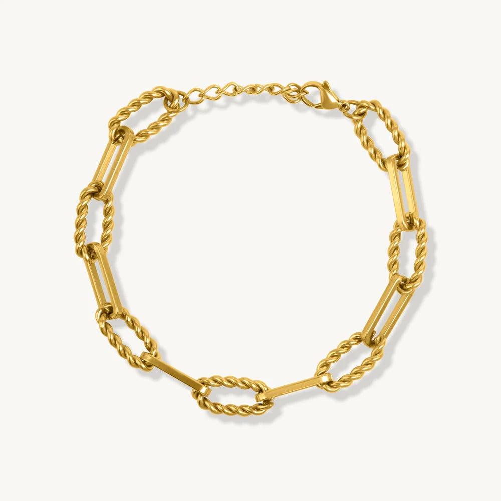 Solara Paperclip Link Chain Bracelet