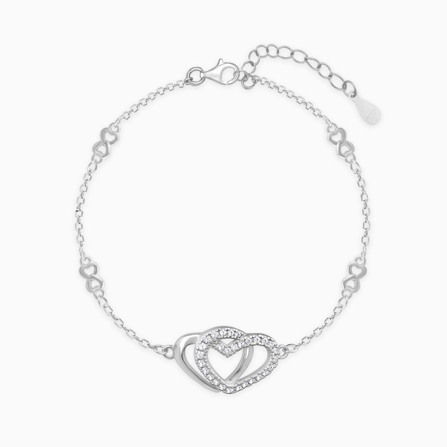 Kriti Sanon Silver Locked in Love Infinity Bracelet