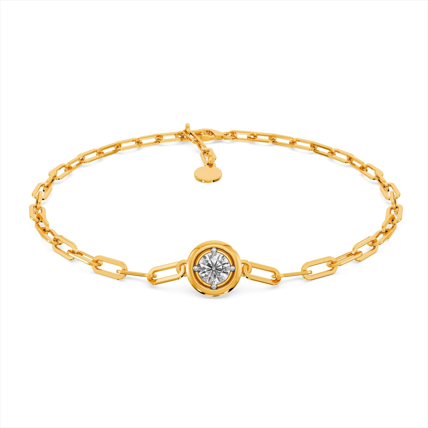 Orbit 9KT Gold Laboratory Grown Diamond Bracelet
