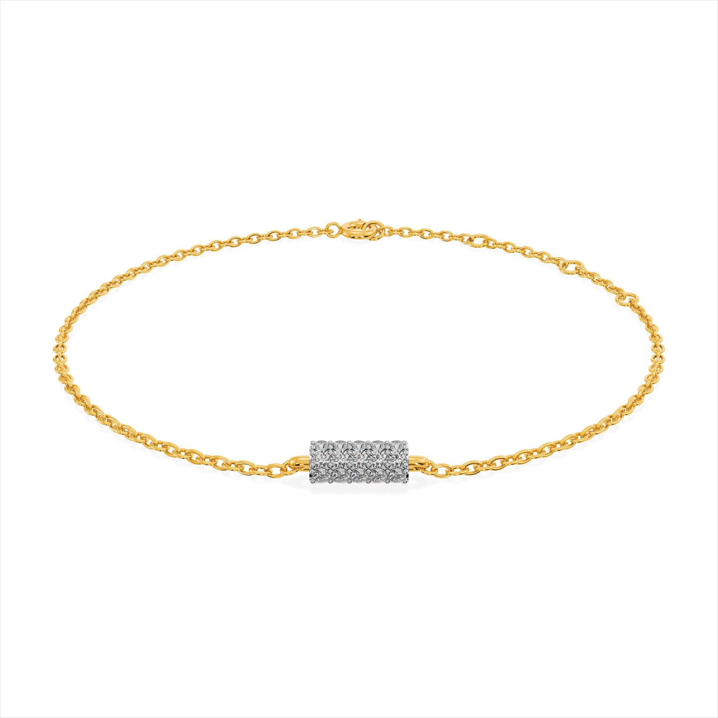 Strobe 9KT Gold Laboratory Grown Diamond Bracelet