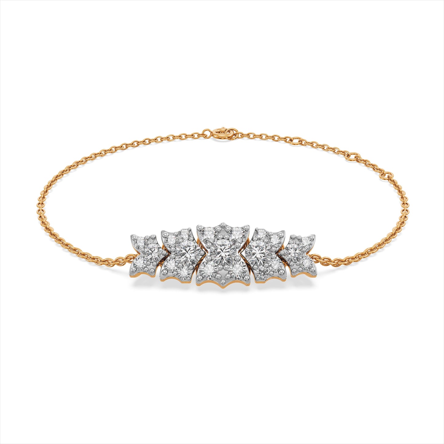 Bonded Spark 9KT Gold Laboratory Grown Diamond Bracelet