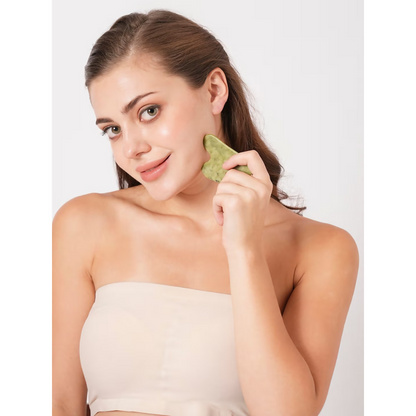 BUNGALOW BEAUTY Green Jade Gua Sha Facial Massage Tool