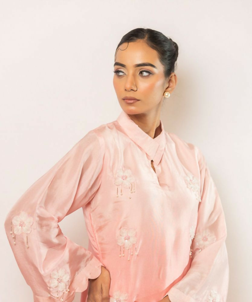 Timaraa Rose Whisper Pink Ombre Shaded Co-Ord Set