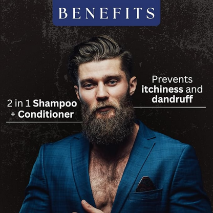Amazing Earth 2 in 1 Beard Wash for Men