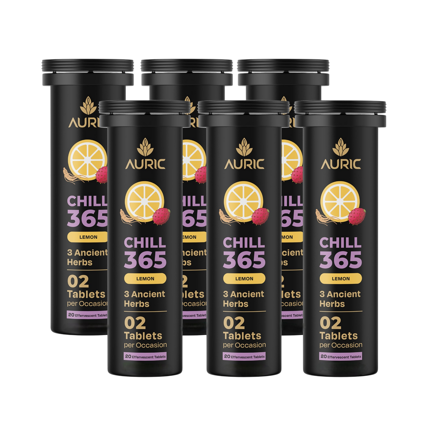 Auric Chill 365 Tablets | Lemon Flavour