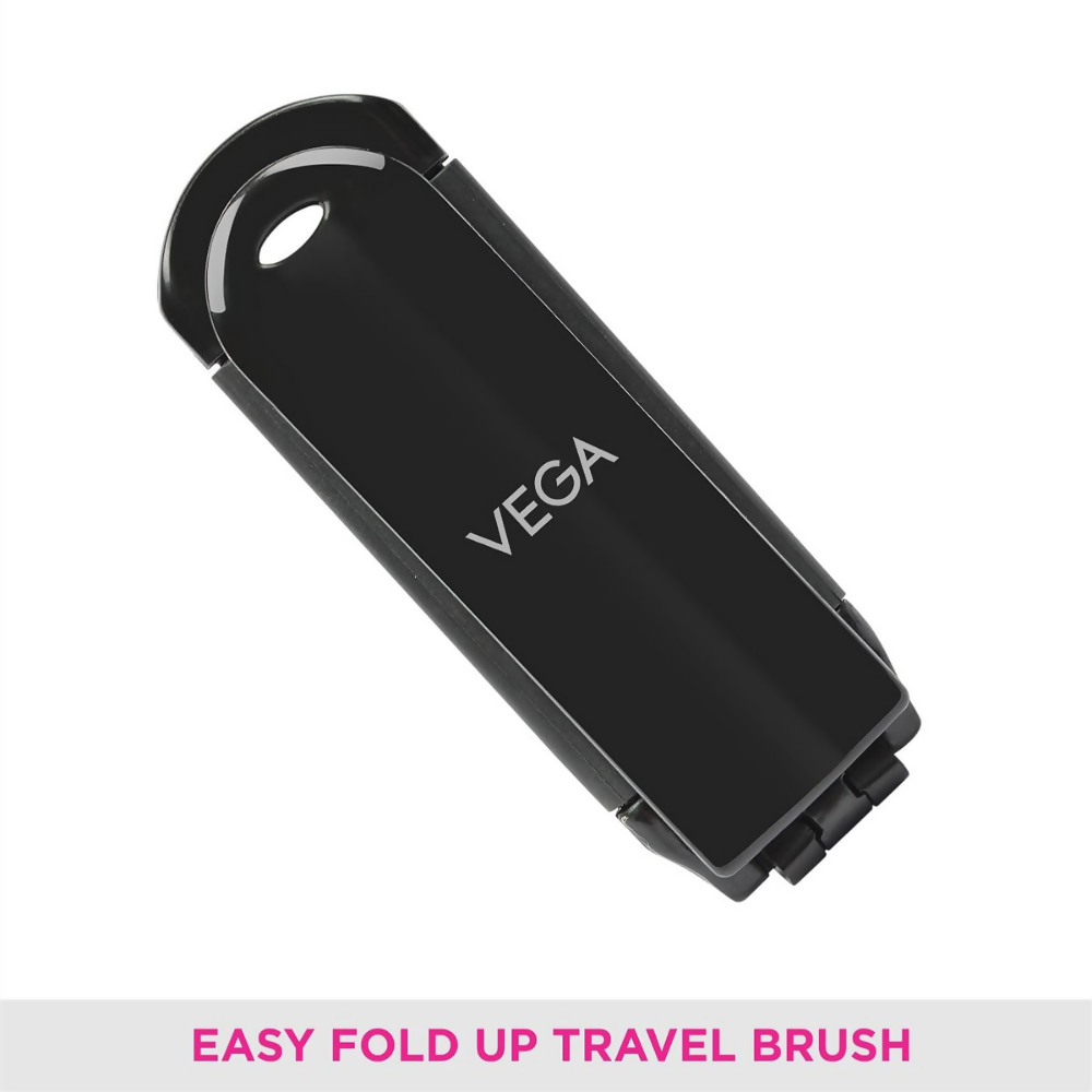 Vega Folding Hair Brush with Mirror