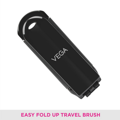 Vega Folding Hair Brush with Mirror