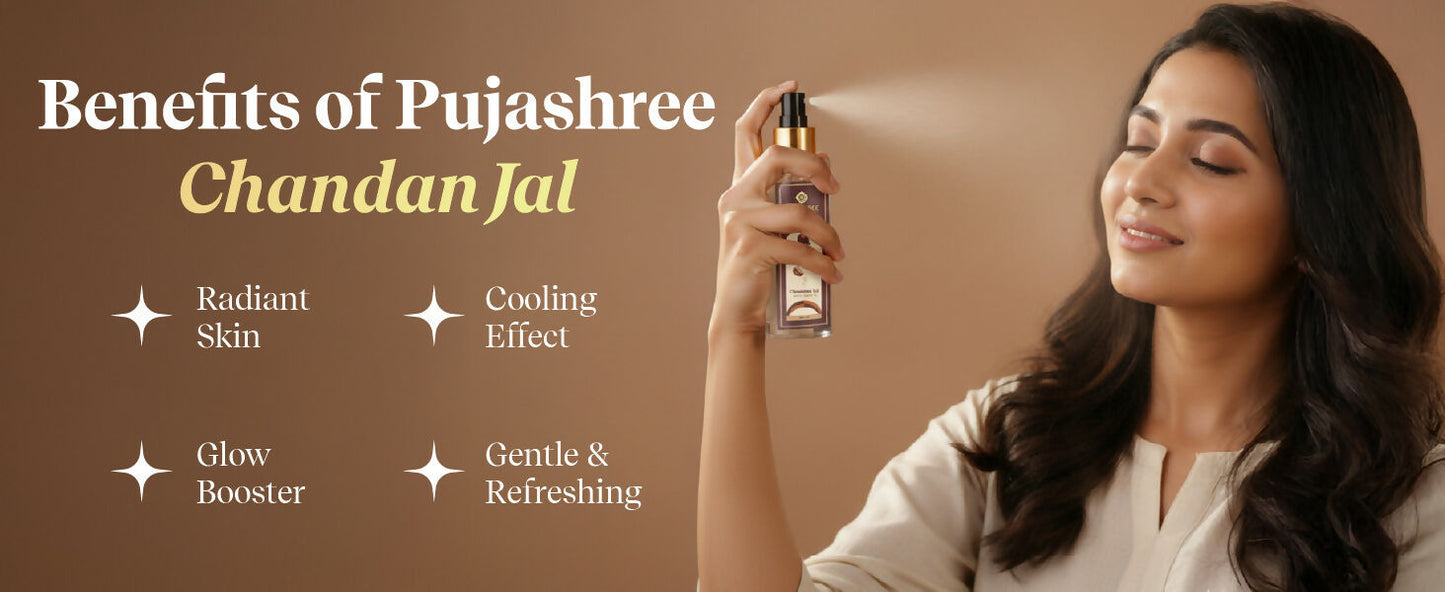 Pujashree Chandan Jal Natural Sandalwood Water Face Toner