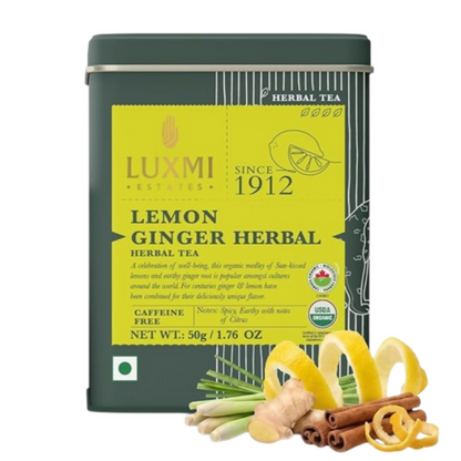 Luxmi Estates Lemon Ginger Herbal Tea