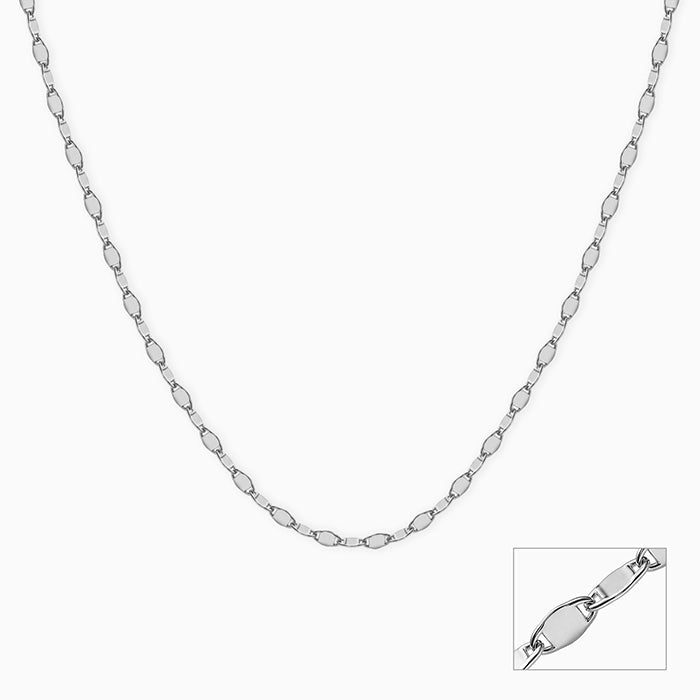 Silver Valentino Sparkle Chain