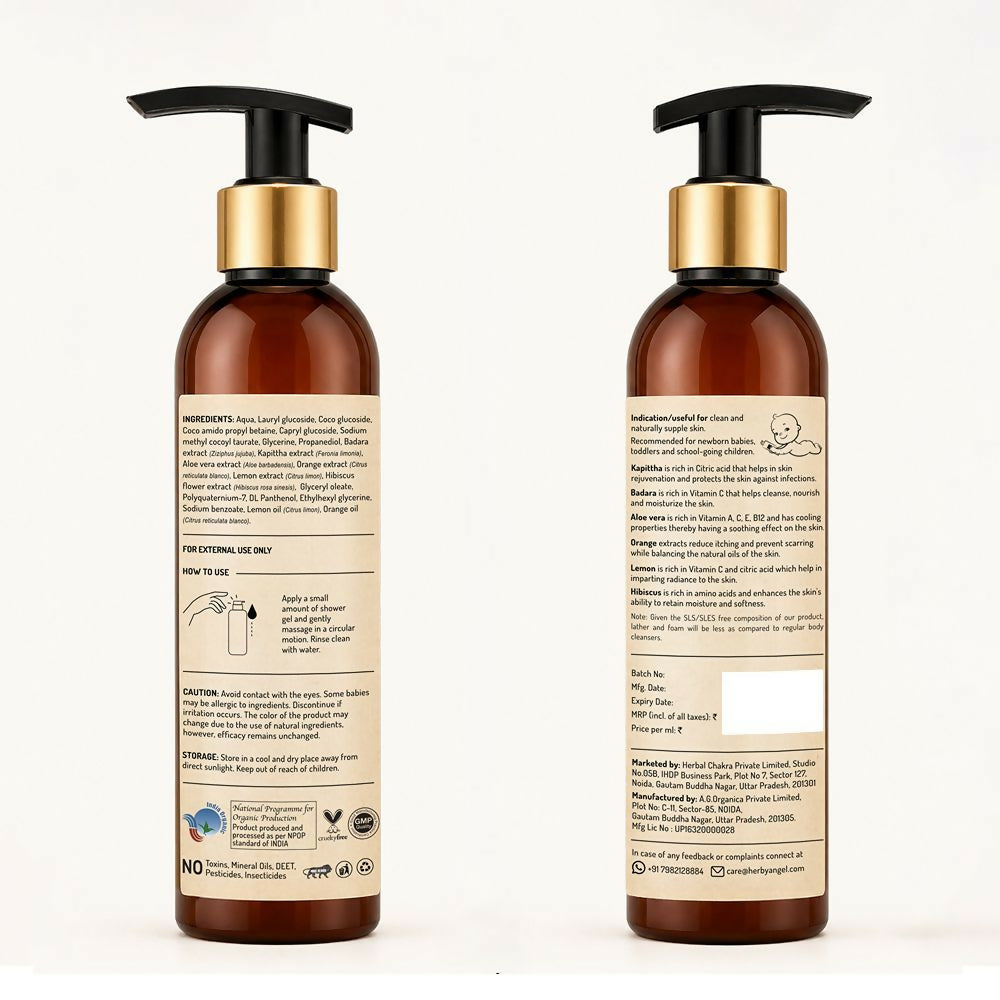 Herby Angel Ultra Gentle Body Cleanser for Babies and Kids