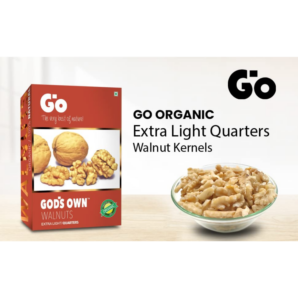 Go Organic Light Quarters & Extra Light Quarters Walnuts