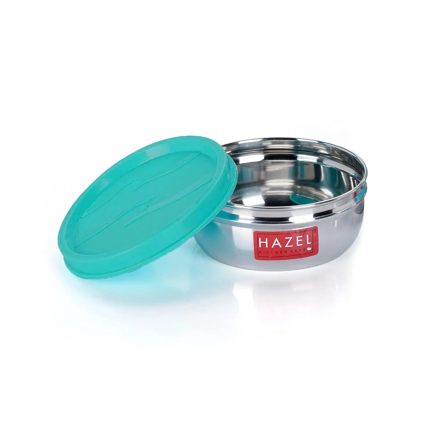 HAZEL Container For Kitchen Storage Set Of 2, 90 Ml Each, Silver