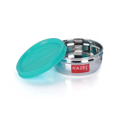 HAZEL Container For Kitchen Storage Set Of 2, 90 Ml Each, Silver