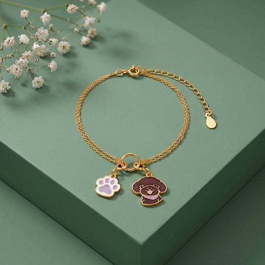 Golden Furlove Charm Bracelet
