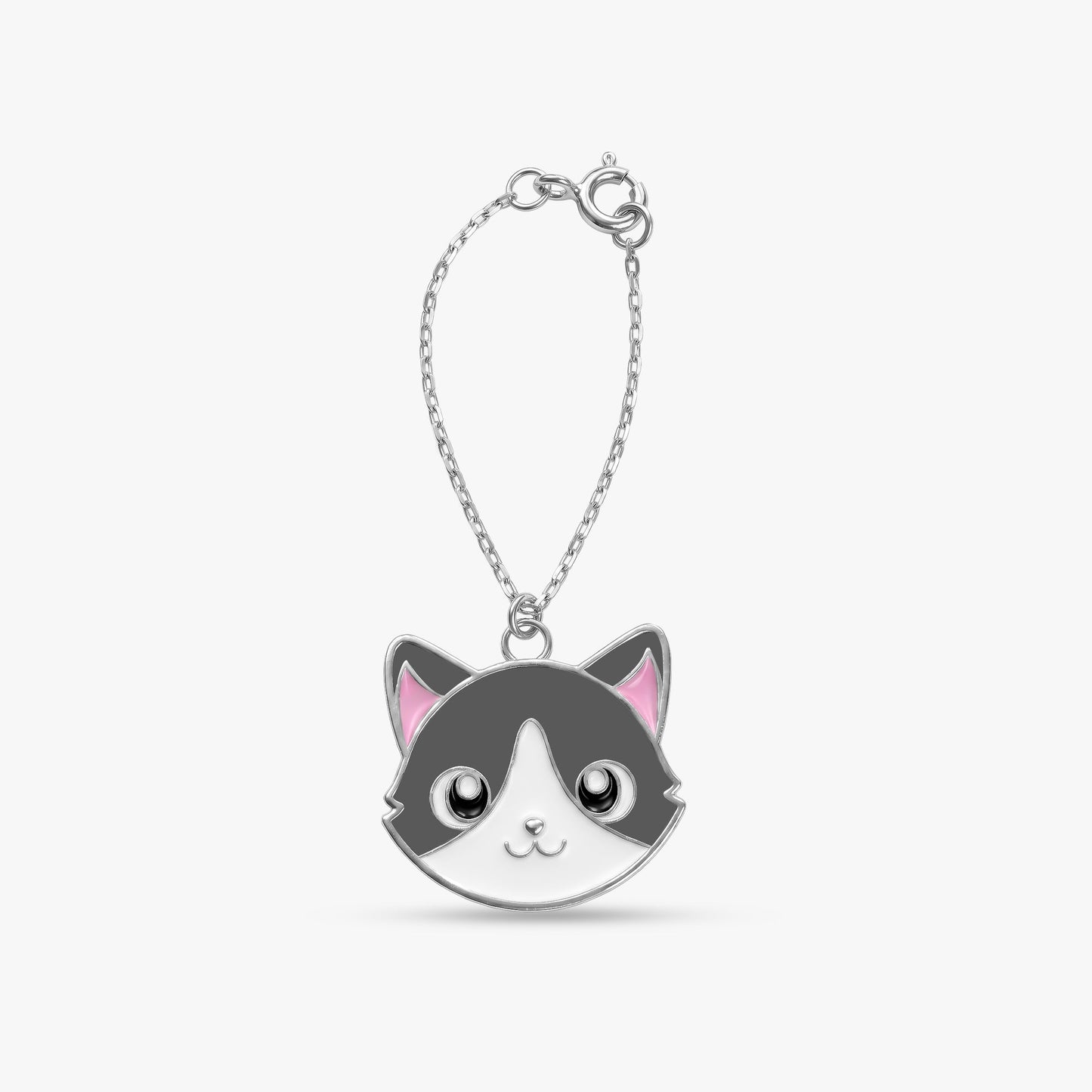 Silver Peek-a-Purr Pet Convertible Charm