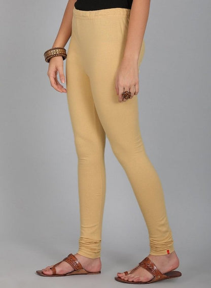 W for Woman Beige Knitted Churidar