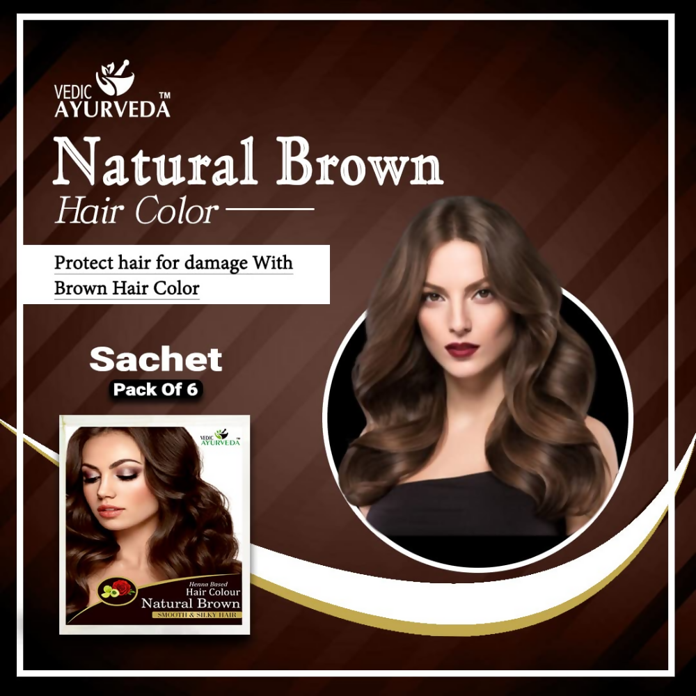 VedicAyurveda Henna Hair Color Naturally Brown