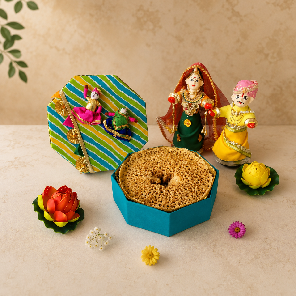 SweeDesi Ghewar Hamper 1