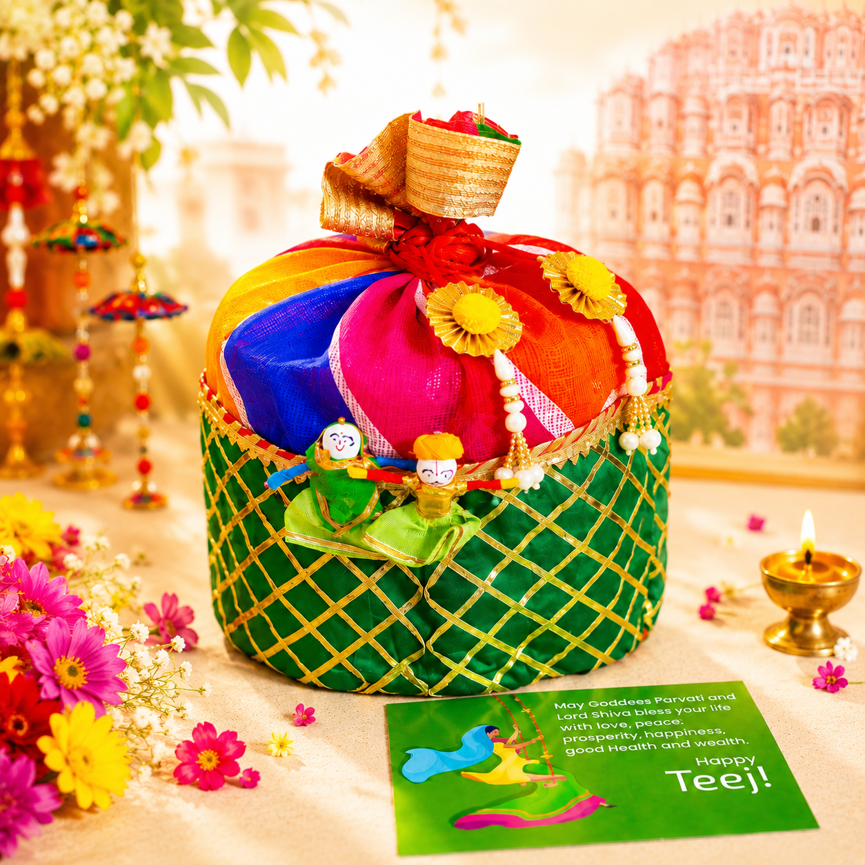 SweeDesi Teej Ghewar Hamper