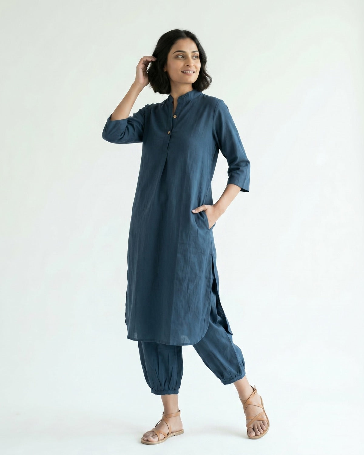 Gharana India Aira Indie Blue Coord Set